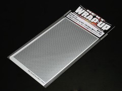 0005-13　REAL3Dグリルデカールシルバー130x75mm(格子メッシュ太