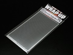 0005-14　REAL3Dグリルデカールシルバー130x75mm(格子メッシュ細