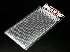 0005-16　REAL3Dグリルデカールシルバー130x75mm(パンチメッシュ細