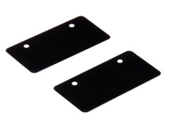 0832-FD　ナンバープレート用アルミベース 32x16mm(2pcs) 