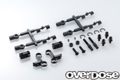 OD2942　アジャスタブルアルミフロントアッパーアームType-2 (For OD / ブラック)