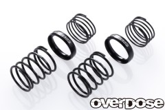 OD2991　OD ハイパフォーマンスツインスプリング 1.2-2060 ( 線径φ1.2, 6 巻 , 自由長 20mm, ヘルパースプリング付 /2pcs/ブラック)
