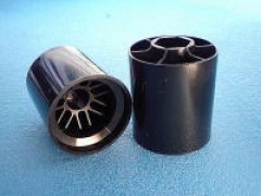 Z8002B#　F1スポンジタイヤ用ホイール【リア/ブラック/2pcs】