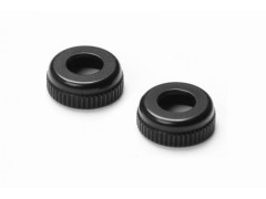 308327K#　アルミダンパーボトムキャップナット【2pcs/ブラック】