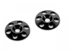 293561K#　HUDY アルミリアウィングスペーサー(ブラック/2pcs)