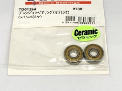 TG0126#　プレシジョンベアリング (セラミック) 6x15x5(2ヶ)