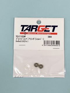 TG1102#　プレシジョンベアリング (シルバー) 3x6x2.5(2ヶ)