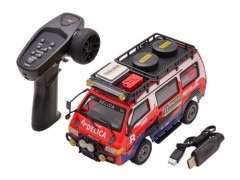 JXC5813B-R 1/24-2WD　デリカ/DELICA レッド　セット　ハイテック / HITEC