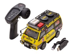 JXC5813B-Y 1/24-2WD　デリカ/DELICA イエロー　セット　ハイテック / HITEC