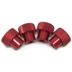 TE-SHNRD　カラフルなセッティングホイルナットM4 レッド ４個