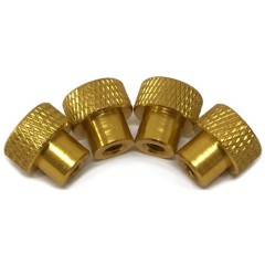 TE-SHNGD　カラフルなセッティングホイルナットM4 ゴールド ４個