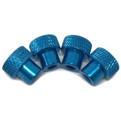 TE-M3NLB　ダンパー取外し時にビスやシムの脱落防止でつけておく身代わりナットM3 ライトブルー ４個