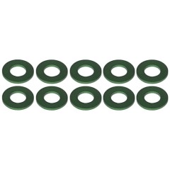 TE-ASG3005　緑のアルミスペーサー ユーグレナ M3x6x0.5mm 10個