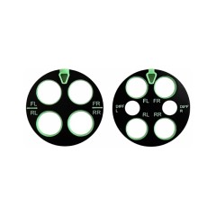 TE-SSSTGR　シュポシュポに入れて使うダンパー＆デフ用高さ可変式スタンド　グリーン