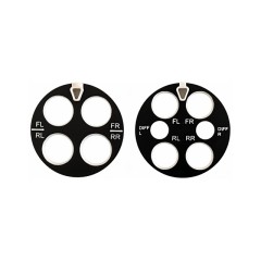 TE-SSSTWT　シュポシュポに入れて使うダンパー＆デフ用高さ可変式スタンド　ホワイト