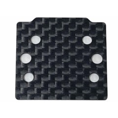 TE-FSWSYZ11　フロントサスマウントワンピーススペーサー カーボン製 1mm厚 ヨコモ2WDバギー用 1枚入り