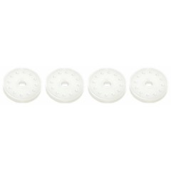 TE-BP2254YK　ヨコモ13mmダンパー＋とりおんショックシャフト用ブランクピストン 2.25mm厚 お得な４個入り