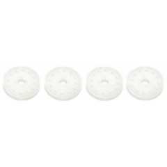 TE-BP2254YK　ヨコモ13mmダンパー＋とりおんショックシャフト用ブランクピストン 2.25mm厚 お得な４個入り