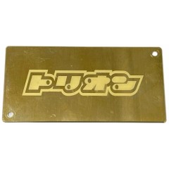 TE-1SWT　1Sバッテリーサイズの真鍮ゴールデンウェイト　（約92 x 46 x 1mm、約35g）