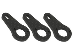 TE-CH165SP3P　軽量カーボンサーボホーン用スペアプレート（16.5mm/18.5mm） お得な３枚セット