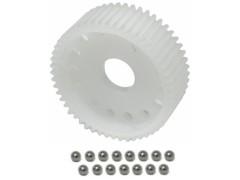 TE-BG15PSETW　15個もボールが入るバギー用ボールデフギヤ 52T と超高精度タングステンボールのセット