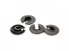 SMJ3570　ローマウントアルミショックスプリングリテーナー（-1mm/ブラック/4個）