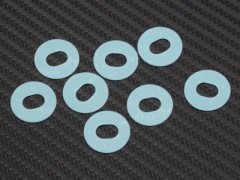 SMJ1368　楕円穴タイプ薄型ボディマウントパッチ6mm（0.3mm/8個入り）