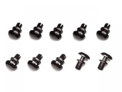 SMJ1331BK　プッシュリベット（3mm/10個/ブラック）