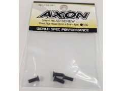 NC-F3S-081　5mm HEAD SCREW Steel Flat Head 3mmx8mm 4pic