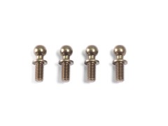 F007　アルミボールエンド 4.3x11.8mm（4個）