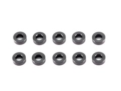 A006-20　アルミスペーサー 3x6x2.0mm（ブラック/10個）