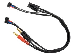 HMJ469　バナナ⇒タミヤコネクター 充電ケーブル バランスコード一体型