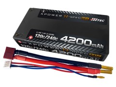 XPRHV4200S-B　XPOWER R-SPEC HV　Li-HV 7.6V 4200mAh 120C/240C　ショートタイプ