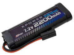 XP2200-NT-B　XPOWER　Ni-MH 7.2V 2200mAh　(タミヤタイプコネクター)