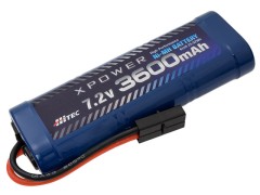XP3600-NT-B　XPOWER　Ni-MH 7.2V 3600mAh　(タミヤタイプコネクター)