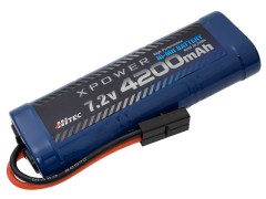 XP4200-NT-B　XPOWER　Ni-MH 7.2V 4200mAh　(タミヤタイプコネクター)