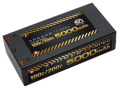 XPR5000S-50　XPOWER R-SPEC Li-Po 7.4V 5000mAh 100C/200C 50周年モデル　ショートタイプ