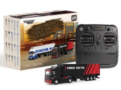 C50-BK　1/76 C50 Black Trailer Truck　トイラジコン完成品