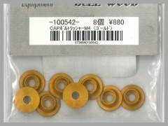100542　CAPボルトワッシャーM4 ゴールド