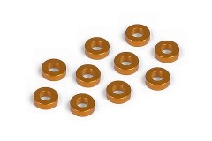 303123O#　アルミシム【3x6x2.0mm/10pcs/オレンジ】