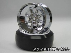 (B) SURING　SDW-2503　HAYASHIストリート CRタイプ オフセット5 クロームシルバー 2個入