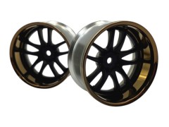 LW-0608CBRa　WORK EMOTION CR3P WHEEL DEEP RIM off8 Matte Carbon × Bronze Rim　2本入り