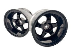 LW-0808HGB　WORK MEISTER S1 3P WHEEL DEEP RIM off6 High Gloss Black　2本入り