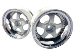 LW-0808PW　WORK MEISTER S1 3P WHEEL DEEP RIM off8 Pure White　2本入り