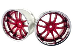 LW-0606CR　WORK EMOTION CR3P WHEEL STANDARD RIM off6 Candy Red　2本入り