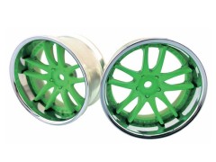 LW-0606CNG　WORK EMOTION CR3P WHEEL STANDARD RIM off6 Chrome Neon Green