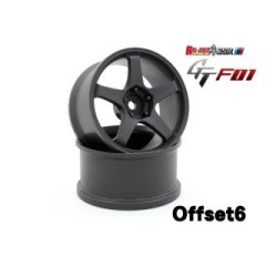 ART5006FB　SSR GT GTF01 ｵﾌｾｯﾄ6 FLAT BLACK(2pcs) 