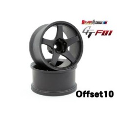 ART5010FB　SSR GT GTF01 ｵﾌｾｯﾄ10 FLAT BLACK(2pcs) 