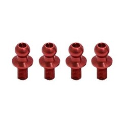 WP-0032　ジュラルミンφ4.3ピロボールL=4mm×N=6mm レッド
