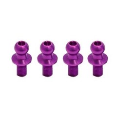 WP-0033　ジュラルミンφ4.3ピロボールL=4mm×N=6mm パープル